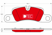 GDB1839DTE Sada brzdových destiček, kotoučová brzda DTEC COTEC TRW