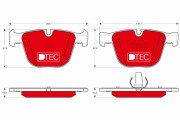 GDB1892DTE Sada brzdových destiček, kotoučová brzda DTEC COTEC TRW