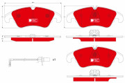 GDB1916DTE Brzdové destičky DTEC COTEC TRW
