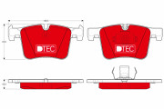 GDB1942DTE Sada brzdových destiček, kotoučová brzda DTEC COTEC TRW