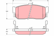 GDB3111 Sada brzdových destiček, kotoučová brzda TRW