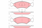 GDB3178 Sada brzdových destiček, kotoučová brzda TRW