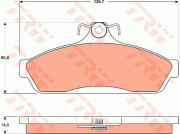 GDB7500 Sada brzdových destiček, kotoučová brzda TRW