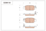 GDB8130 Sada brzdových destiček, kotoučová brzda TRW