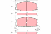 GDB869 Sada brzdových destiček, kotoučová brzda TRW