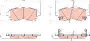GDB8961 Sada brzdových destiček, kotoučová brzda TRW