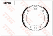 GS7067 Sada brzdových čelistí, parkovací brzda TRW