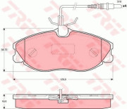 GTD1043 Souprava brzd, kotoučová brzda TRW