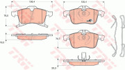 GTD1143 TRW sada bŕzd, kotúčová brzda GTD1143 TRW