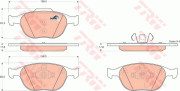 GTD1177 Souprava brzd, kotoučová brzda TRW