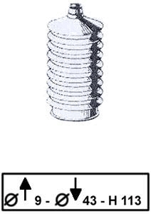 JBE111 Sada měchů, řízení TRW