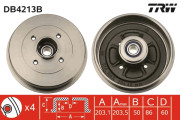 DB4213B TRW brzdový bubon DB4213B TRW