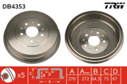 DB4353 Brzdový buben TRW