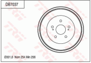 DB7037 Brzdový buben TRW