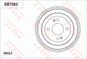 DB7063 Brzdový buben TRW