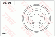 DB7075 Brzdový buben TRW