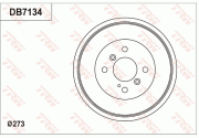 DB7134 TRW brzdový bubon DB7134 TRW