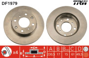 DF1979 TRW brzdový kotúč DF1979 TRW