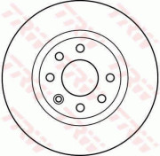 DF2564 TRW brzdový kotúč DF2564 TRW