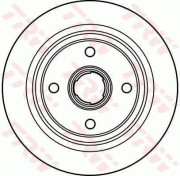 DF2605 Brzdový kotouč TRW