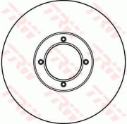 DF2616 TRW brzdový kotúč DF2616 TRW