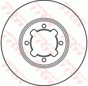 DF2618 TRW brzdový kotúč DF2618 TRW
