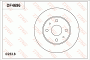 DF4696 Brzdový kotouč TRW
