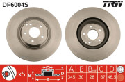 DF6004S TRW brzdový kotúč DF6004S TRW
