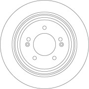 DF6573 Brzdový kotouč TRW