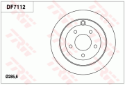 DF7112 Brzdový kotouč TRW
