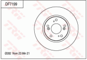 DF7199 Brzdový kotouč TRW