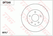 DF7245 Brzdový kotouč TRW