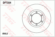 DF7254 Brzdový kotouč TRW