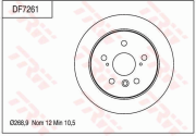 DF7261 Brzdový kotouč TRW