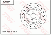 DF7350 Brzdový kotouč TRW