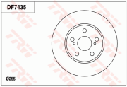 DF7435 Brzdový kotouč TRW