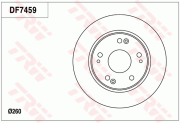 DF7459 Brzdový kotouč TRW