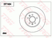 DF7464 Brzdový kotouč TRW