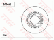 DF7482 Brzdový kotouč TRW