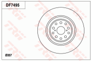 DF7495S Brzdový kotouč TRW