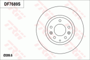 DF7689 Brzdový kotouč TRW