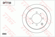 DF7730 Brzdový kotouč TRW
