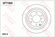 DF7786 Brzdový kotouč TRW