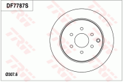 DF7787 Brzdový kotouč TRW