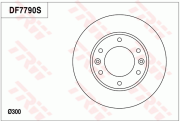 DF7790 Brzdový kotouč TRW