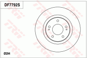 DF7792 Brzdový kotouč TRW
