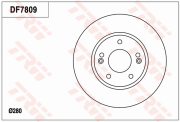 DF7809 Brzdový kotouč TRW