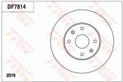 DF7814 Brzdový kotouč TRW