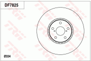 DF7825 Brzdový kotouč TRW