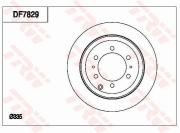 DF7829 Brzdový kotouč TRW